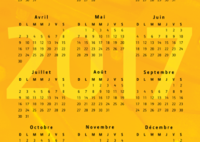 John Deere Magnetic Calendar French
