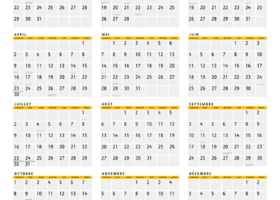 John Deere Construction Year-At-A-Glance French