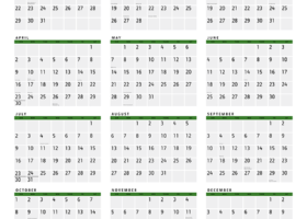 John Deere Forestry Year-At-A-Glance